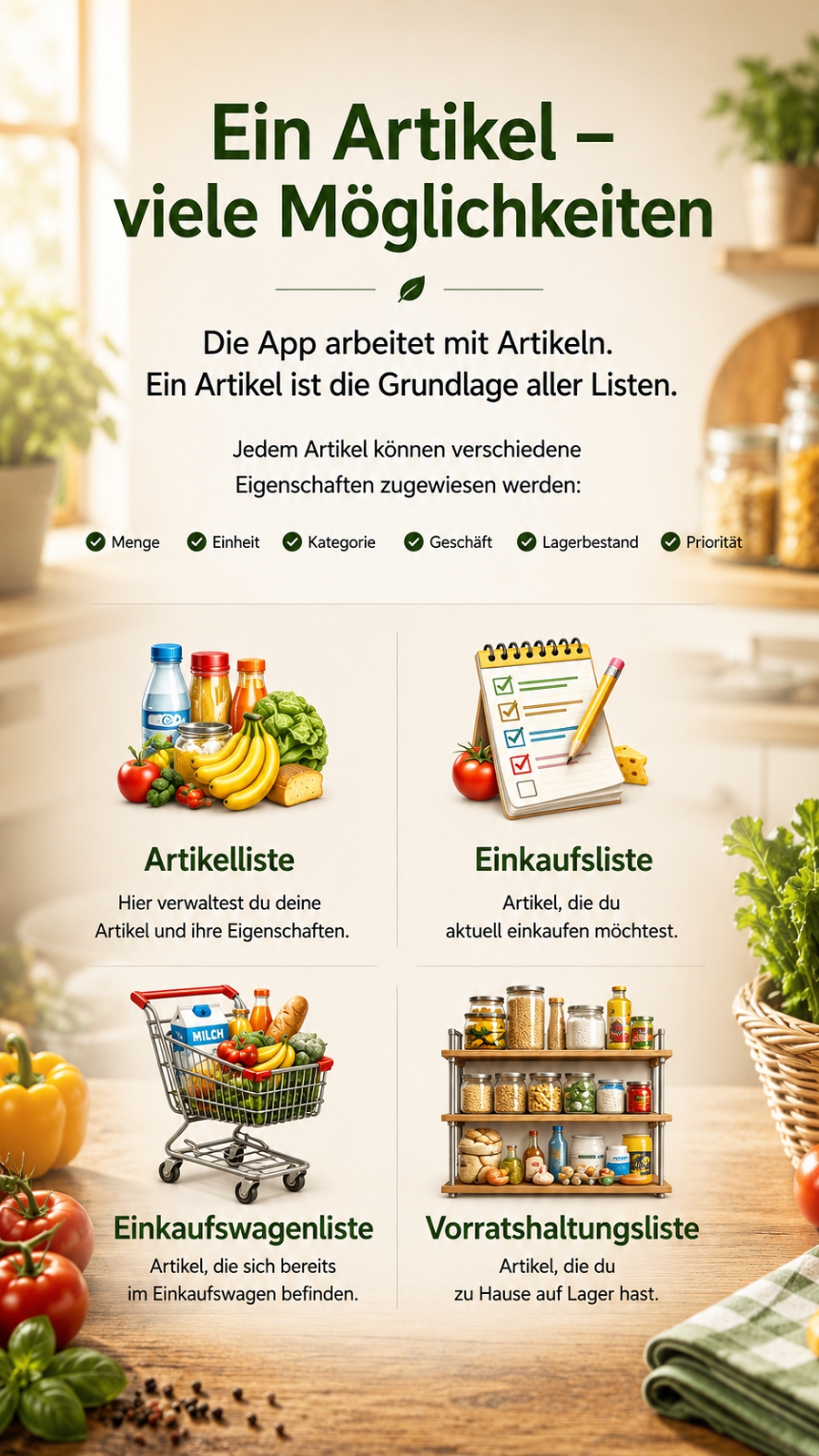 Listen Uebersicht